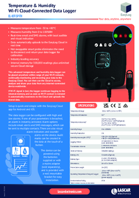 Thumbnail of document Data Sheet - EL-IOT-SP-TH Temp & RH Smart Probe Logger